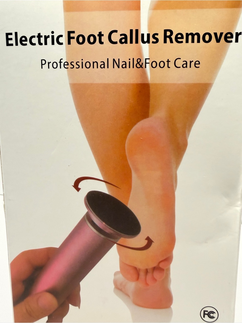 Professional Electric Foot Callus Remover Kit - Pink Pedicure Tool NEW